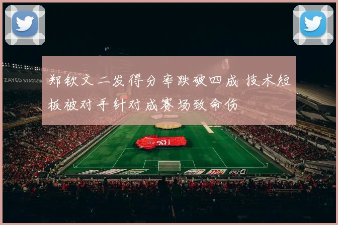 郑钦文二发得分率跌破四成 技术短板被对手针对成赛场致命伤